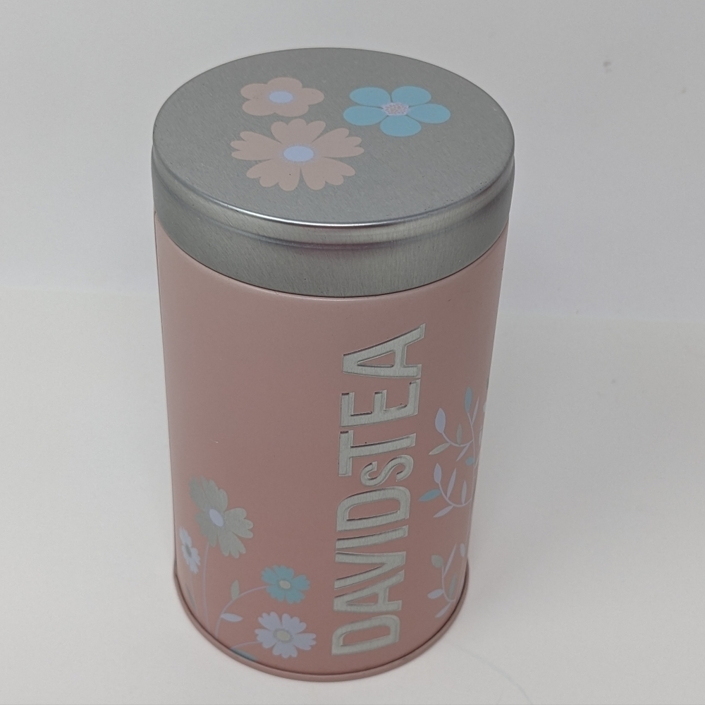 David's Tea Empty Tin Flowers Mother's Day